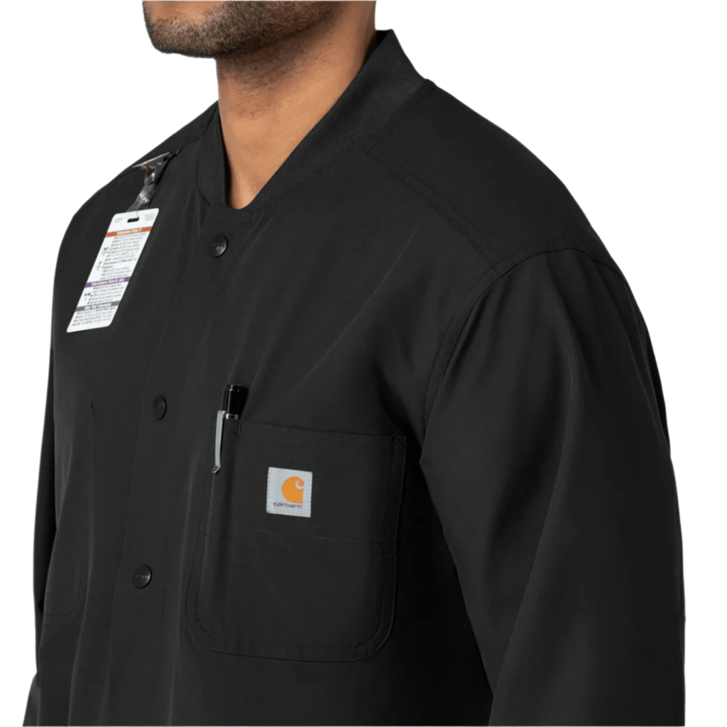 Carhartt Force Essentials Chore Scrub Coat - Black - Lenny's Shoe & Apparel