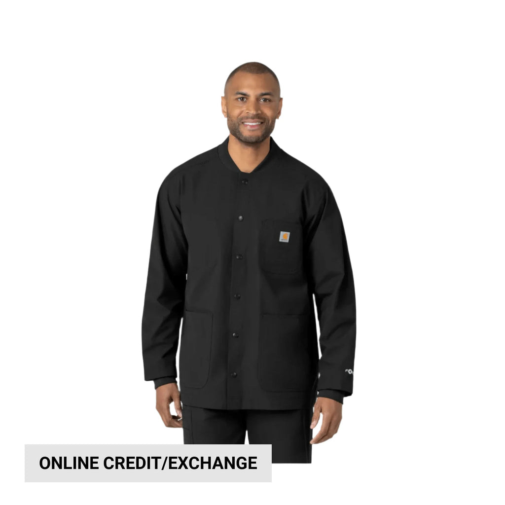 Carhartt Force Essentials Chore Scrub Coat - Black - Lenny's Shoe & Apparel