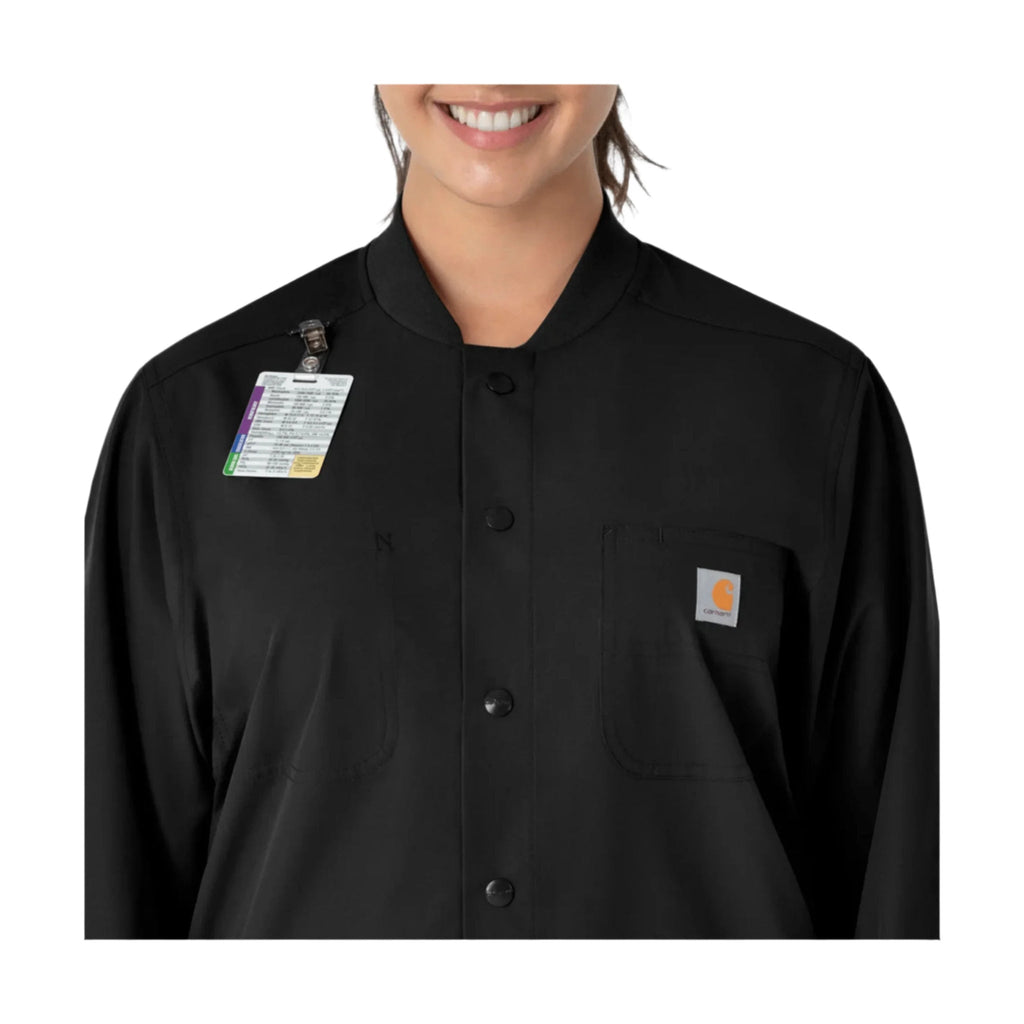 Carhartt Force Essentials Chore Scrub Coat - Black - Lenny's Shoe & Apparel
