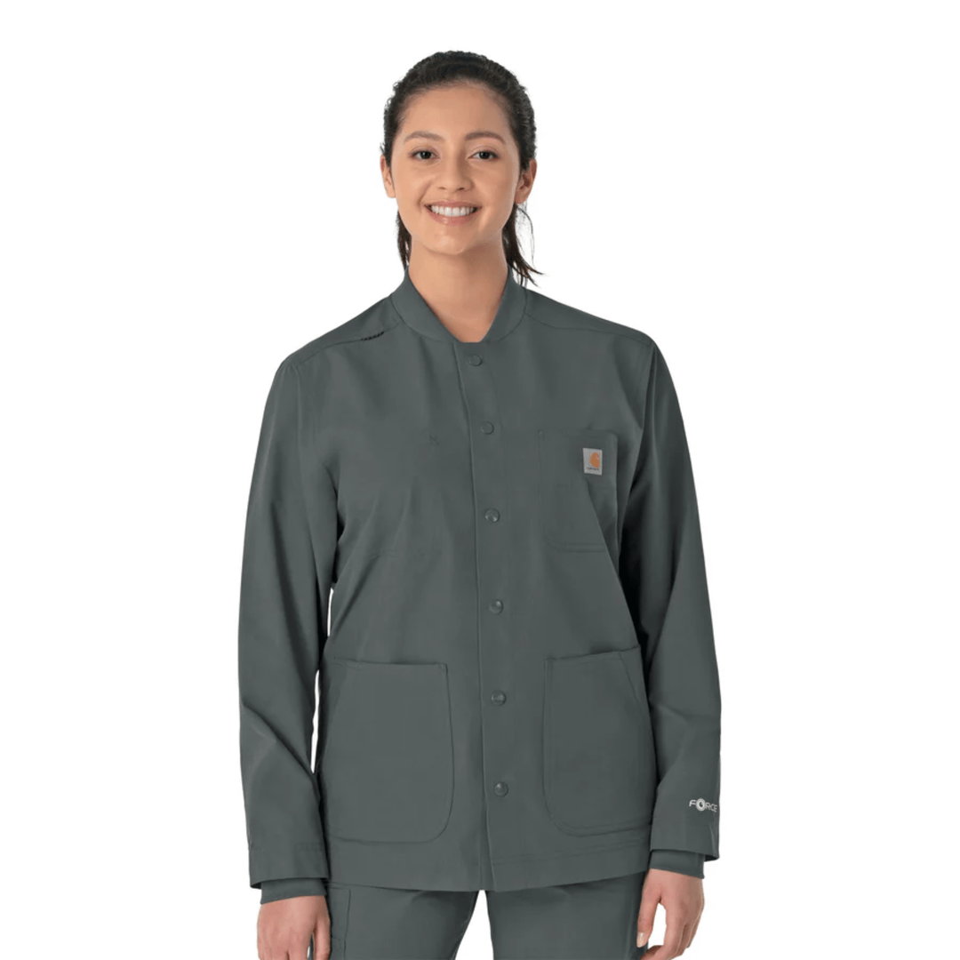 Carhartt Force Essentials Chore Scrub Coat - Pewter – Lenny's Shoe Carhartt Force Essentials Chore Scrub Coat - Pewter – Lenny's Shoe