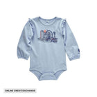 Carhartt Girls' Infant Long Sleeve Barn Bodysuit - Cashmere Blue - Lenny's Shoe & Apparel