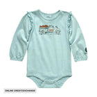 Carhartt Girls' Infant Long Sleeve Pumpkin Truck Bodysuit - Pastel Turquoise - Lenny's Shoe & Apparel