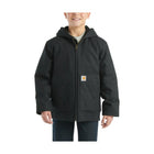Carhartt Kids' Flannel Quilt Lined Active Jacket - Caviar Black - Lenny's Shoe & Apparel