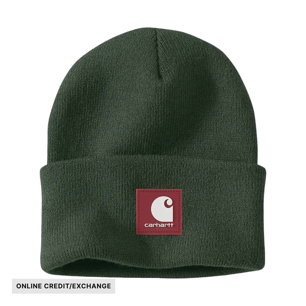 Carhartt Knit Rubber Patch Beanie - Mountain View - Lenny's Shoe & Apparel