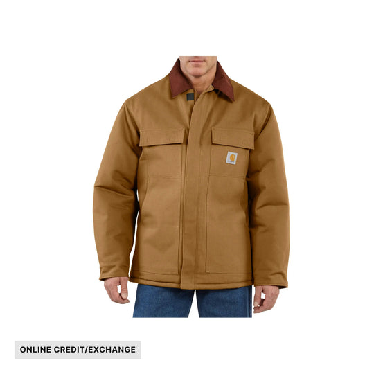 Carhartt Men's Loose Fit Firm Duck Insulated Traditional Coat - Carhartt Brown - ONLINE CREDIT/EXCHANGE - Lenny's Shoe & Apparel