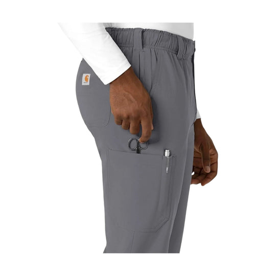 Carhartt Men's Cross Flex Straight Leg Scrub Pant - Pewter - Lenny's Shoe & Apparel