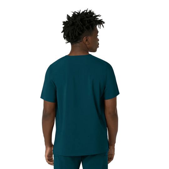 Carhartt Men's Cross Flex V Neck Scrub Top - Caribbean - Lenny's Shoe & Apparel