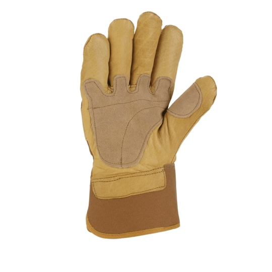 Carhartt Men's Duck Synthetic Safety Cuff Gloves - Brown - Lenny's Shoe & Apparel