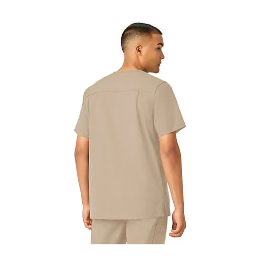 Carhartt Men's Force Essentials V Neck Shirttail Scrub Top - Khaki - Lenny's Shoe & Apparel