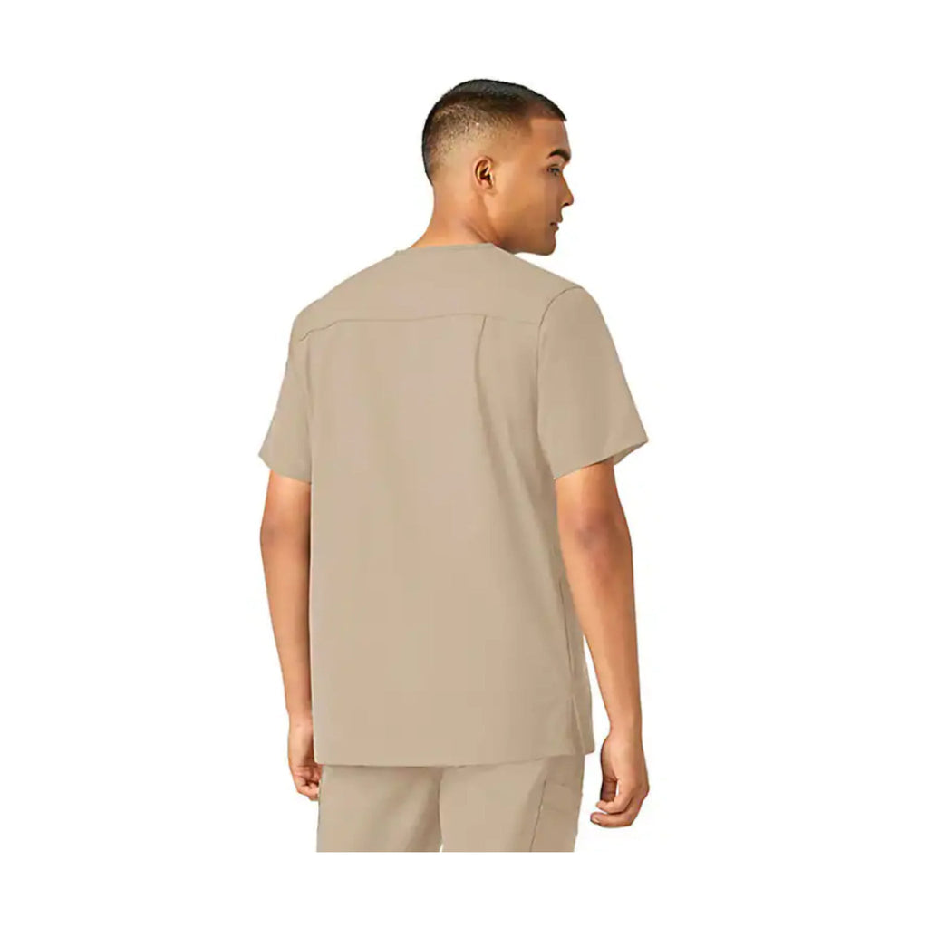 Carhartt Men's Force Essentials V Neck Shirttail Scrub Top - Khaki - Lenny's Shoe & Apparel