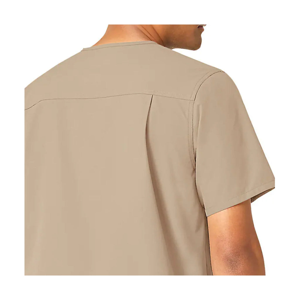 Carhartt Men's Force Essentials V Neck Shirttail Scrub Top - Khaki - Lenny's Shoe & Apparel
