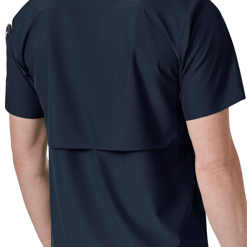 Carhartt Men's Force Liberty Twill Chest Pocket Scrub Top - Navy - Lenny's Shoe & Apparel
