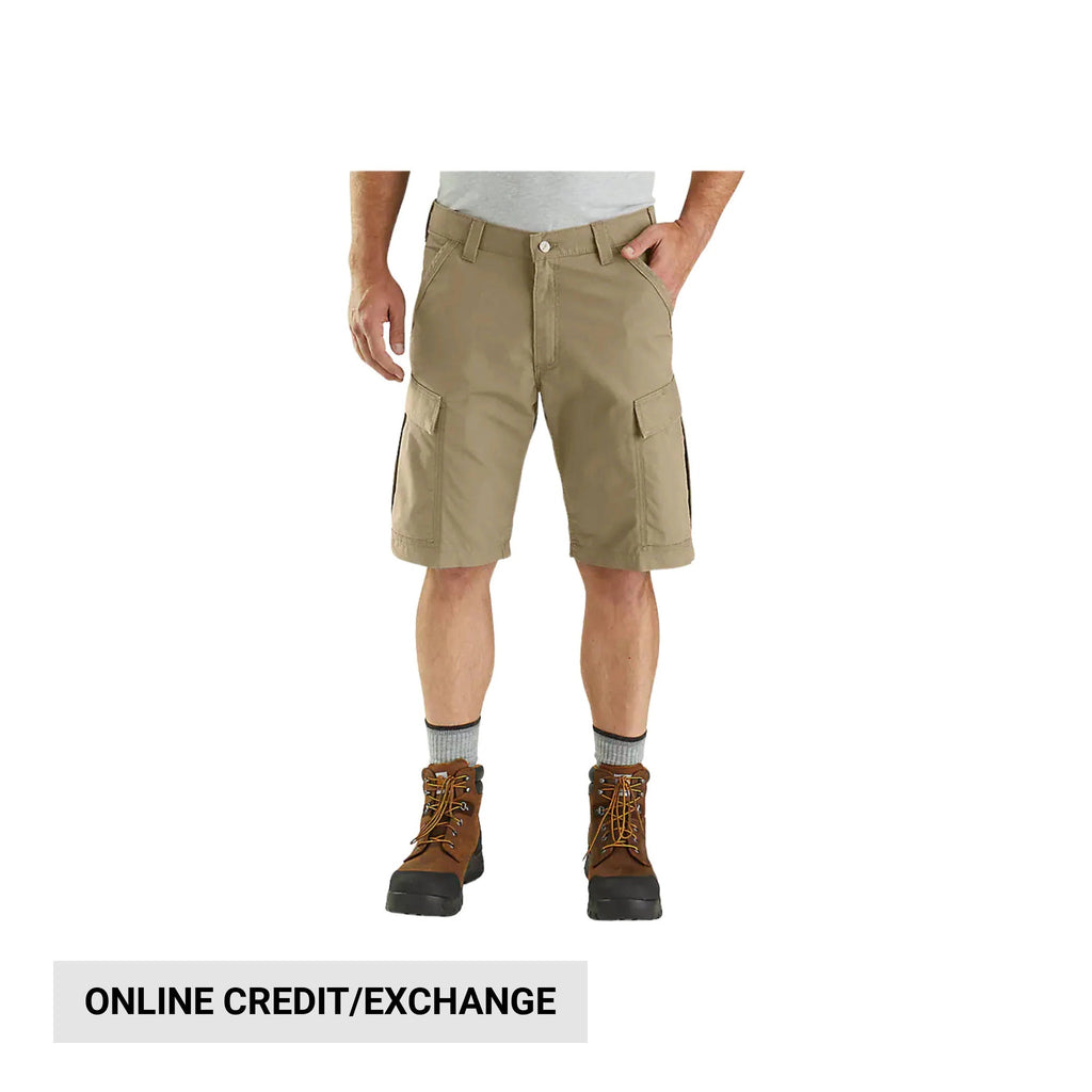 Carhartt Men's Force Relaxed Fit Ripstop Cargo Work Short - Dark Khaki - Lenny's Shoe & Apparel