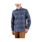 Carhartt Men's Heavy Weight Flannel LS Plaid Shirt - Navy - Lenny's Shoe & Apparel