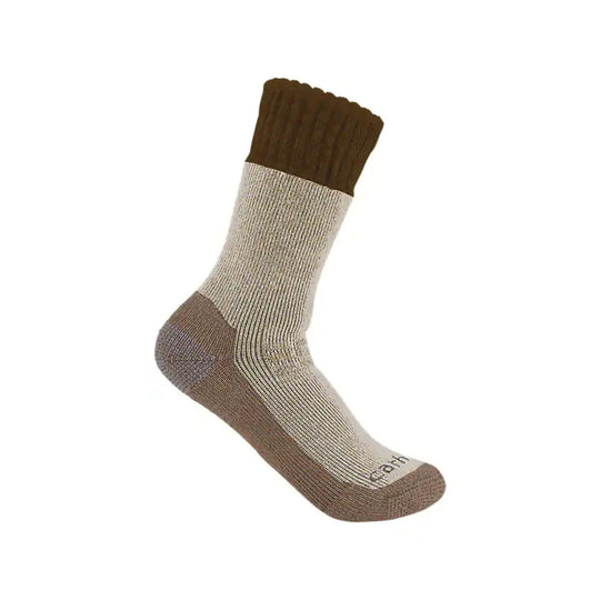 Carhartt Men's Heavyweight Synthetic Wool Blend Boot Sock - Brown - Lenny's Shoe & Apparel