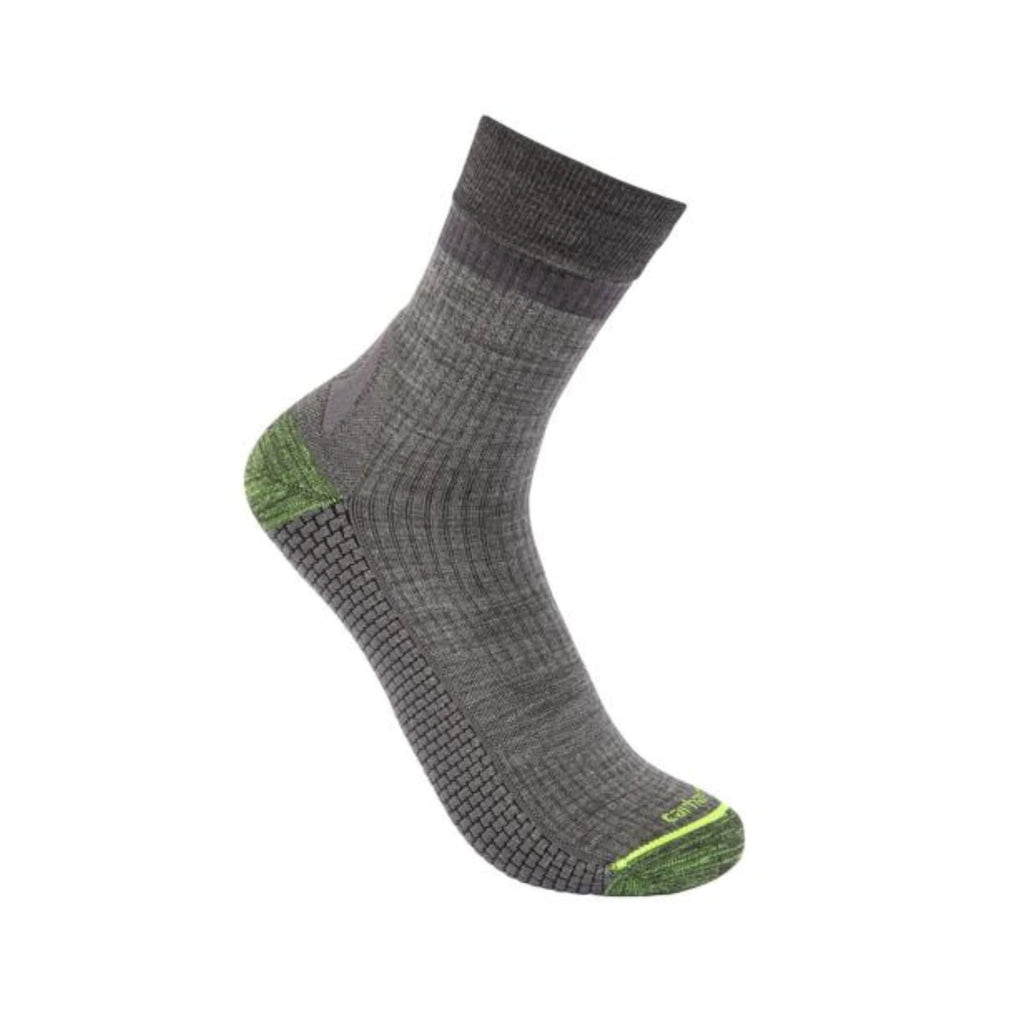 Carhartt Men's Light Weight Synthetic Merino Wool Blend Crew Sock - Heather Gray - Lenny's Shoe & Apparel