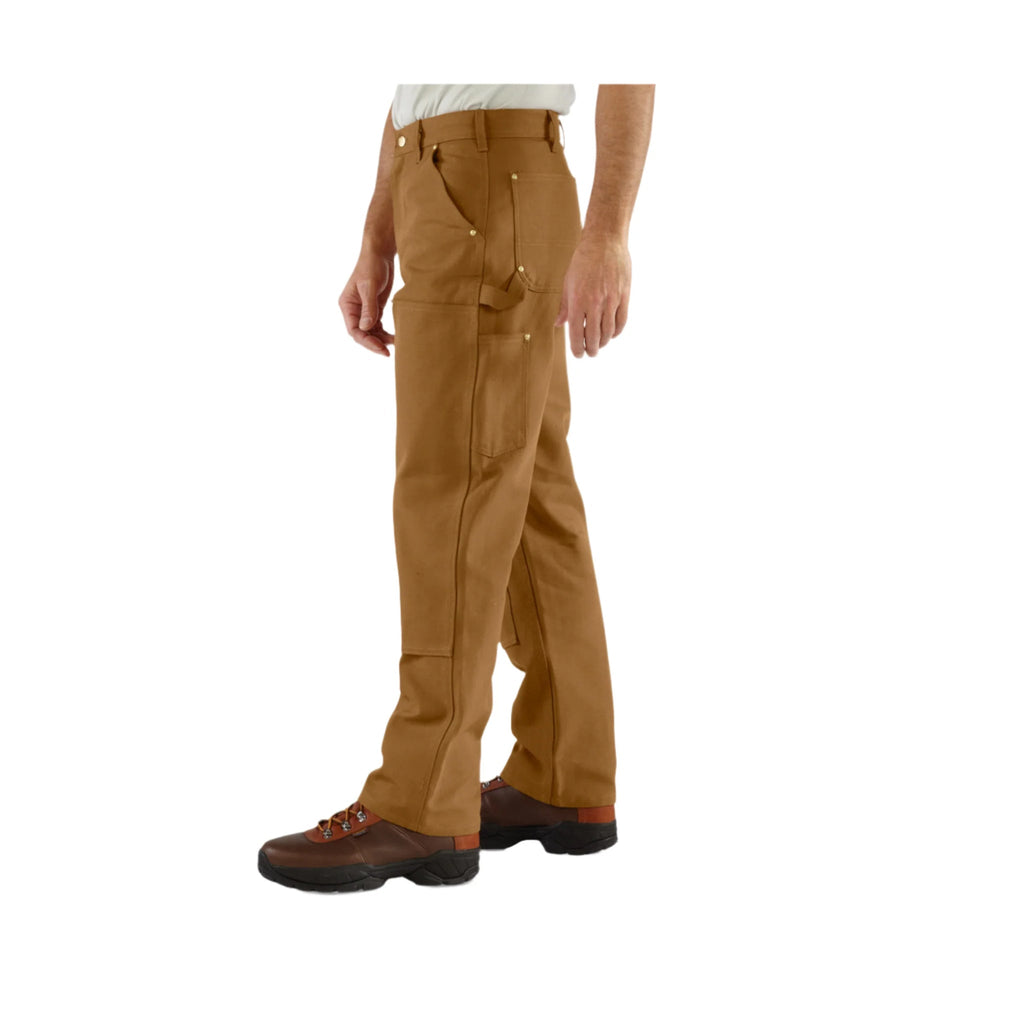 Carhartt Men's Loose Fit Firm Duck Double Front Utility Work Pant - Carhartt Brown - Lenny's Shoe & Apparel