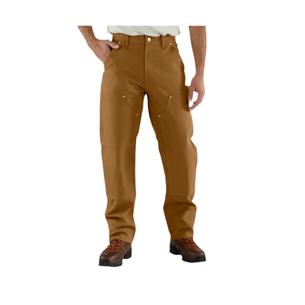 Carhartt Men's Loose Fit Firm Duck Double Front Utility Work Pant - Carhartt Brown - Lenny's Shoe & Apparel