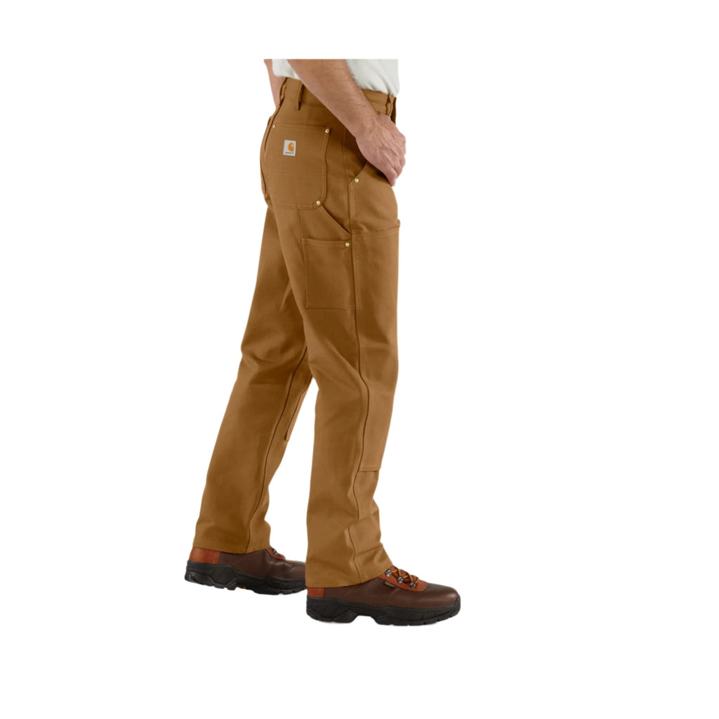 Carhartt Men's Loose Fit Firm Duck Double Front Utility Work Pant - Carhartt Brown - Lenny's Shoe & Apparel