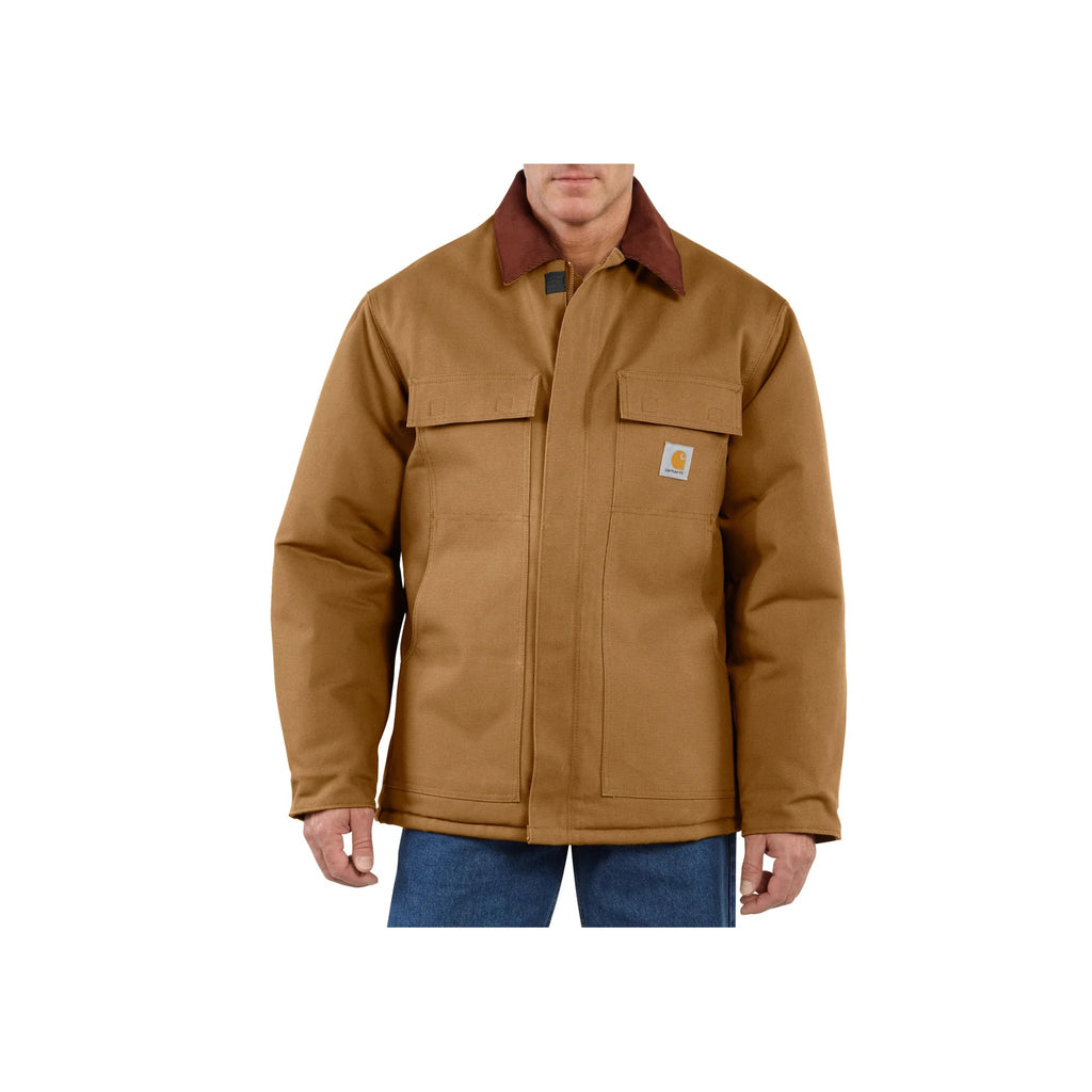 Carhartt Men's Loose Fit Firm Duck Insulated Traditional Coat - Carhartt Brown - Lenny's Shoe & Apparel