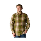 Carhartt Men's Loose Fit Heavyweight Flannel Long Sleeve Plaid Shirt - Dark Bronzed Green - Lenny's Shoe & Apparel
