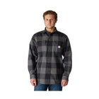 Carhartt Men's Loose Fit Heavyweight Flannel Long Sleeve Plaid Shirt - Gravel - Lenny's Shoe & Apparel
