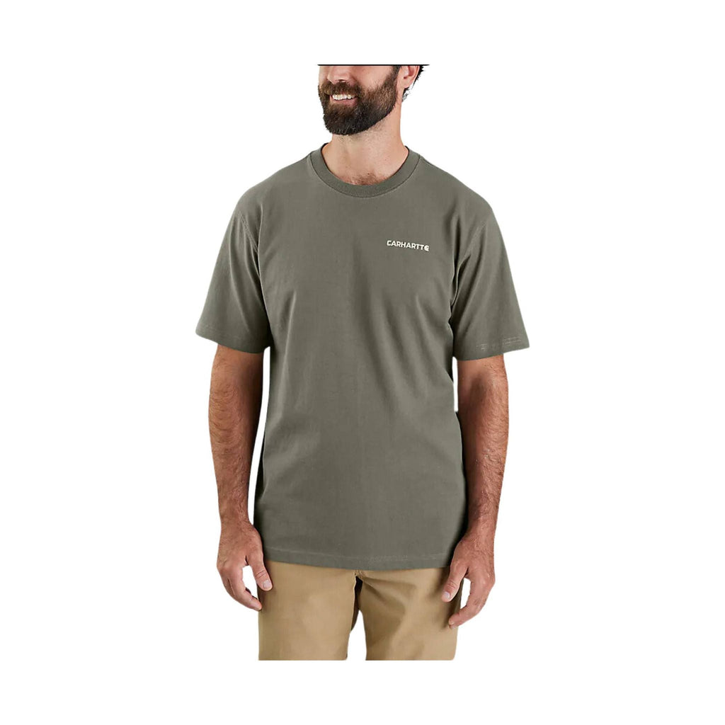 Carhartt Men's Loose Fit Heavyweight Short Sleeve Graphic T Shirt - Dusty Olive - Lenny's Shoe & Apparel