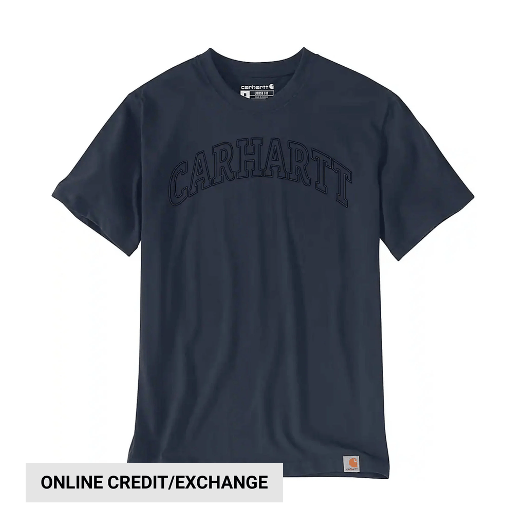 Carhartt Men's Loose Fit Heavyweight Short Sleeve Graphic T Shirt - Navy - Lenny's Shoe & Apparel