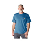 Carhartt Men's Loose Fit Heavyweight Short Sleeve Pocket T Shirt - Horizon Blue - Lenny's Shoe & Apparel