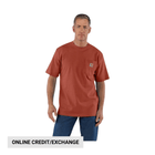 Carhartt Men's Loose Fit Heavyweight Short Sleeve Pocket T Shirt - Saddle Red Heather - Lenny's Shoe & Apparel