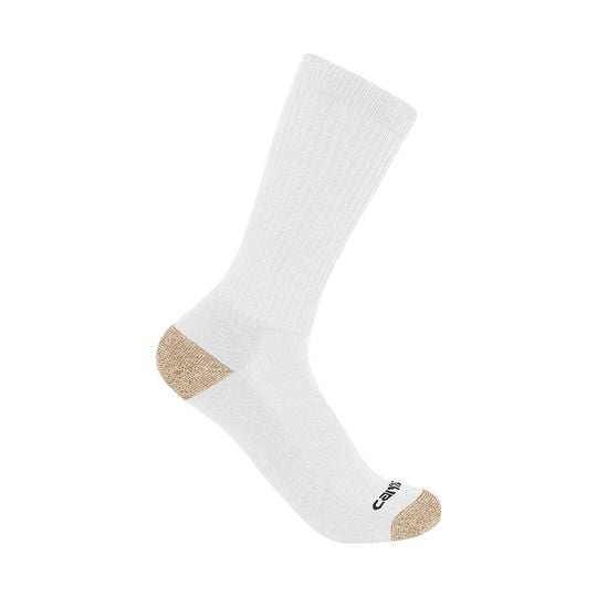 Carhartt Men's Midweight Crew Sock 6 Pack - White - Lenny's Shoe & Apparel