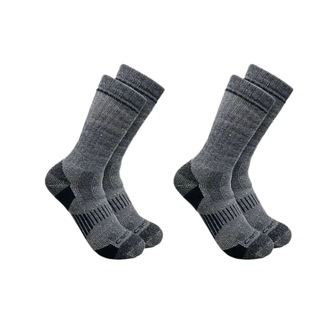Carhartt Men's Midweight Synthetic Wool Blend Boot 2 Pack Socks - Navy - Lenny's Shoe & Apparel
