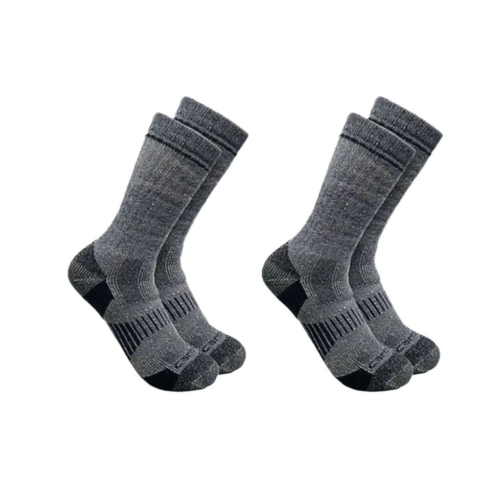 Carhartt Men's Midweight Synthetic Wool Blend Boot 2 Pack Socks - Navy - Lenny's Shoe & Apparel