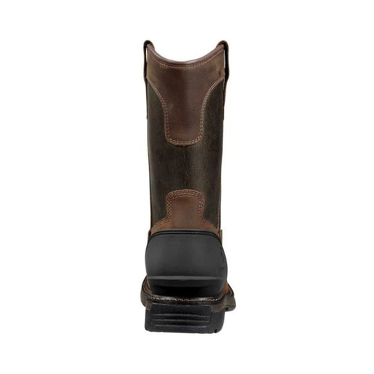 Carhartt Men's Montana Waterproof 11 Inch Steel Square Toe Wellington Boot - Brown/Burnt Olive - Lenny's Shoe & Apparel