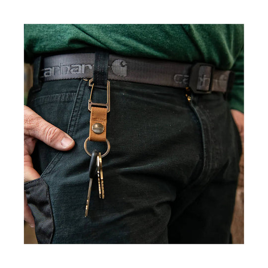 Carhartt Men's Nylon Webbing Ladder Lock Belt - Black - Lenny's Shoe & Apparel
