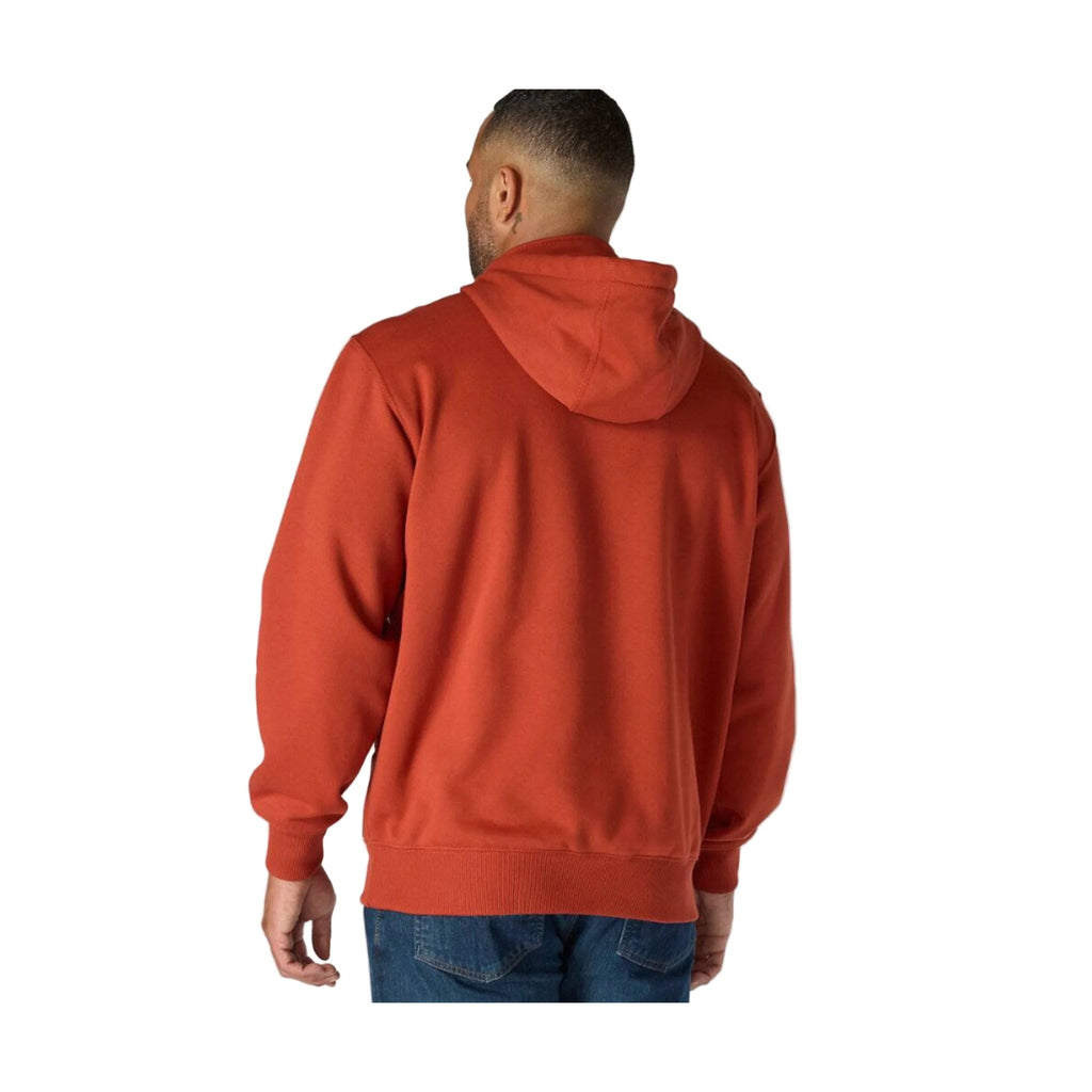 Carhartt Men's Rain Defender Paxton Heavyweight Hooded Quarter Zip Mock Sweatshirt - Spice Red - Lenny's Shoe & Apparel