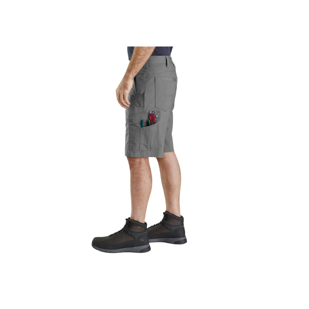 Carhartt Men's Relaxed 11 Inch Ripstop Cargo Work Short - Steel - Lenny's Shoe & Apparel