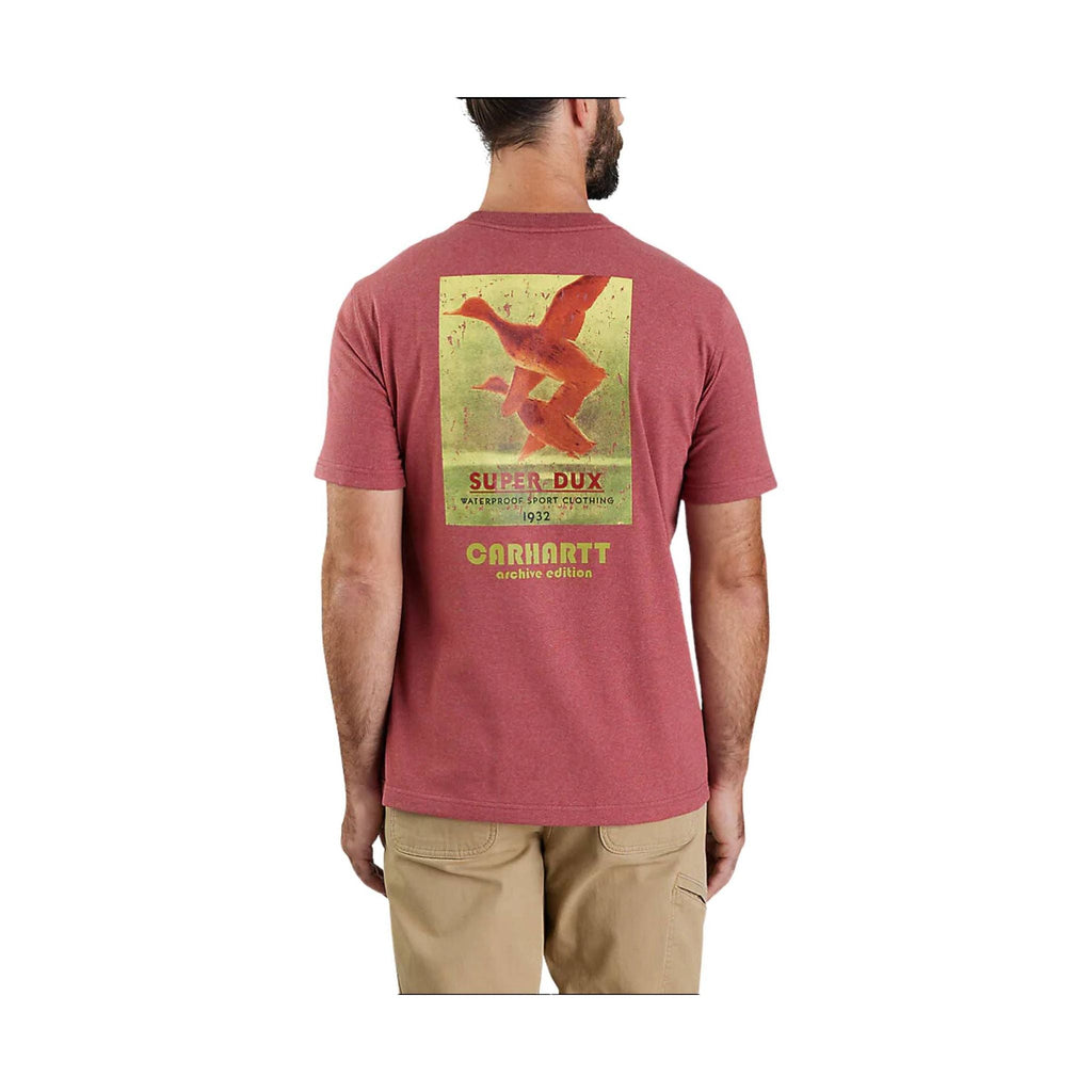 Carhartt Men's Relaxed Fit Heavyweight Short Sleeve Super Dux Graphic T Shirt - Apple Butter Heather - Lenny's Shoe & Apparel