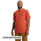 Carhartt Men's Relaxed Fit Lightweight Short Sleeve Pocket Camp Graphic Tee - Saddle Red - Lenny's Shoe & Apparel