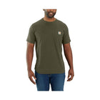 Carhartt Men's Relaxed Fit SS Pocket Tee - Basil Heather - Lenny's Shoe & Apparel