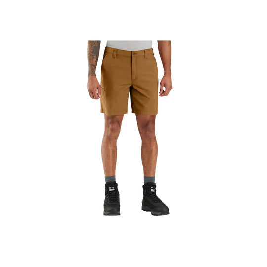 Carhartt Men's Rugged Flex Relaxed Fit Canvas Work Short - Carhartt Brown - Lenny's Shoe & Apparel