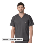 Carhartt Men's Rugged Flex Ripstop 6 Pocket Scrub Top - Dark Pewter - Lenny's Shoe & Apparel