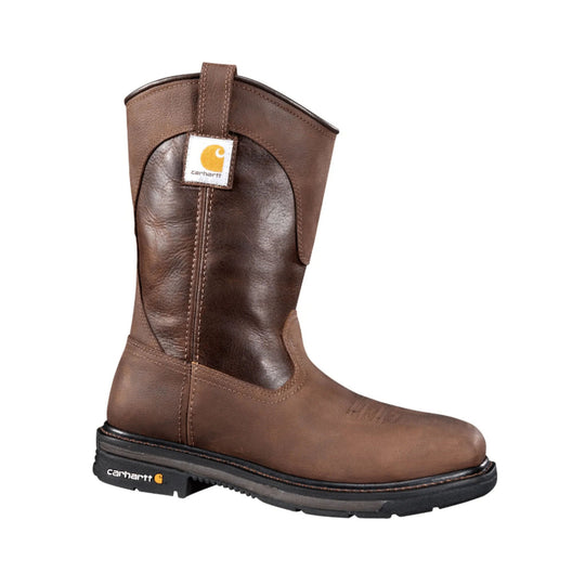 Carhartt Men's Rugged Flex Square 11 Inch Steel Toe Wellington Work Boots - Sable - Lenny's Shoe & Apparel