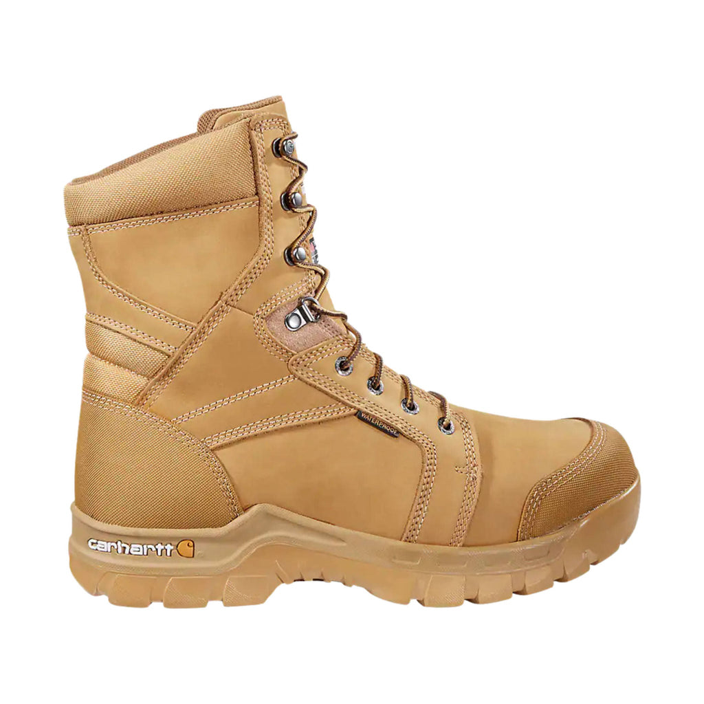 Carhartt Men's Rugged Flex Waterproof Insulated 8 Inch Soft Toe Work Boots - Wheat - Lenny's Shoe & Apparel