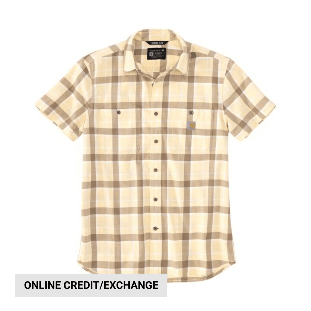 Carhartt Men's Rugged Relaxed Fit Lightweight Short Sleeve Shirt - Golden Mist - Lenny's Shoe & Apparel