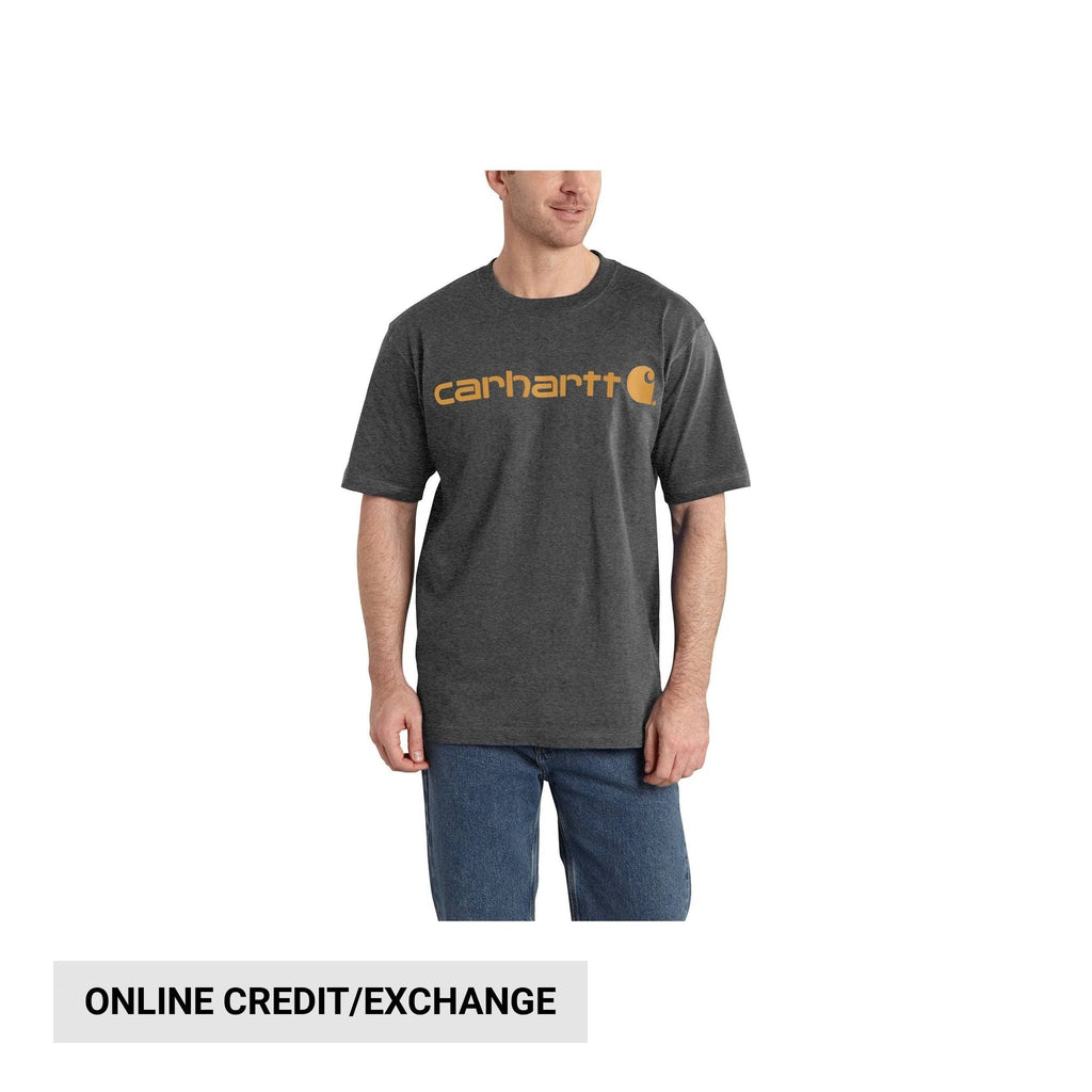 Carhartt Men's Short Sleeve Logo T-Shirt - Carbon Heather - Lenny's Shoe & Apparel