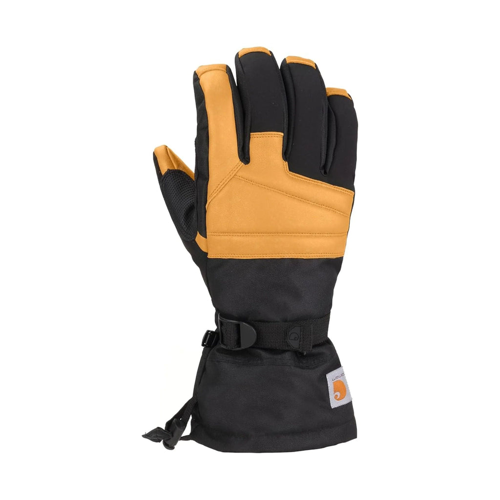 Carhartt Men's Storm Defender Insulated Synthetic Leather Gauntlet Gloves - Black Barley - Lenny's Shoe & Apparel
