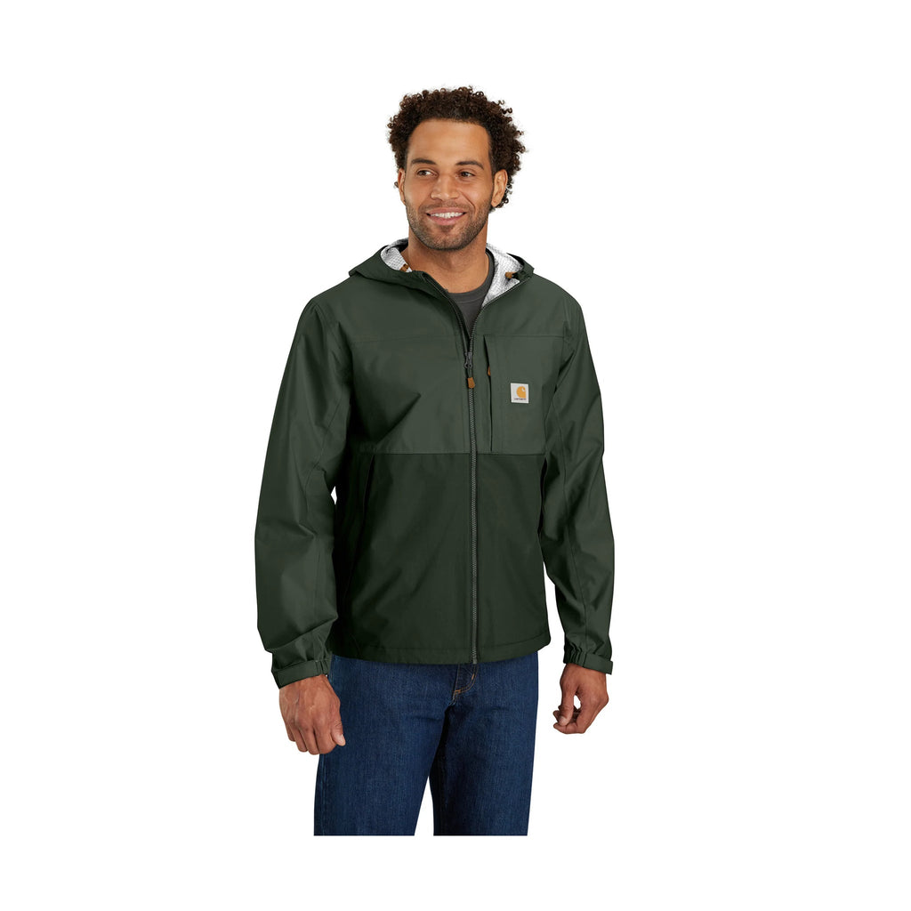 Carhartt Men's Storm Defender Relaxed Fit Lightweight Packable Jacket - Forestry Green/Dark Forestry Green - Lenny's Shoe & Apparel