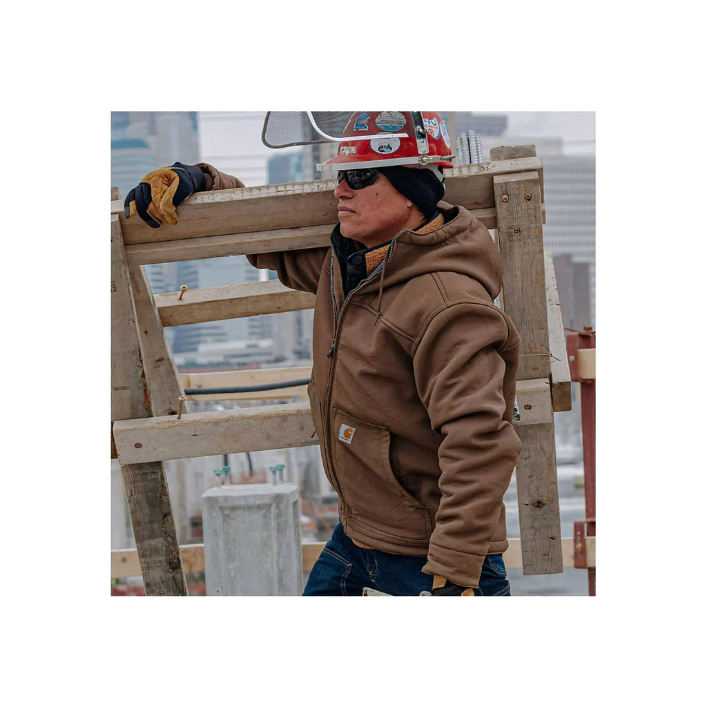Carhartt Men's Super Dux Sherpa Lined Relaxed Fit Active Jac - Coffee - Lenny's Shoe & Apparel