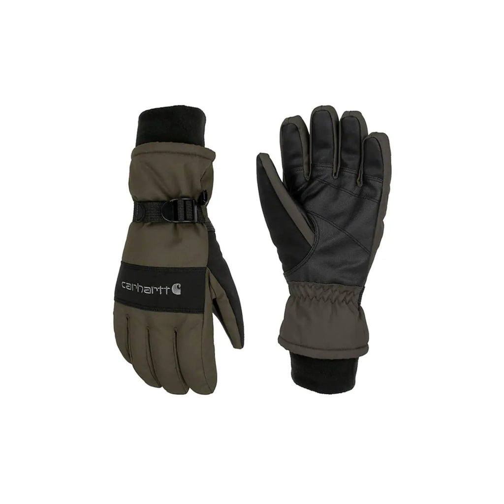 Carhartt Men's Waterproof Insulated Knit Cuff Gloves - Tarmac - Lenny's Shoe & Apparel